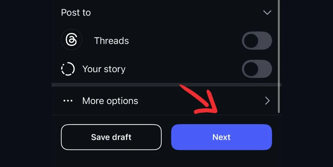Tap share to publish your Reel