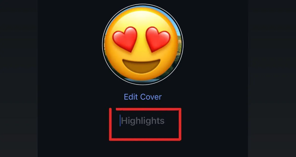 Choose a short title for your Instagram Highlight