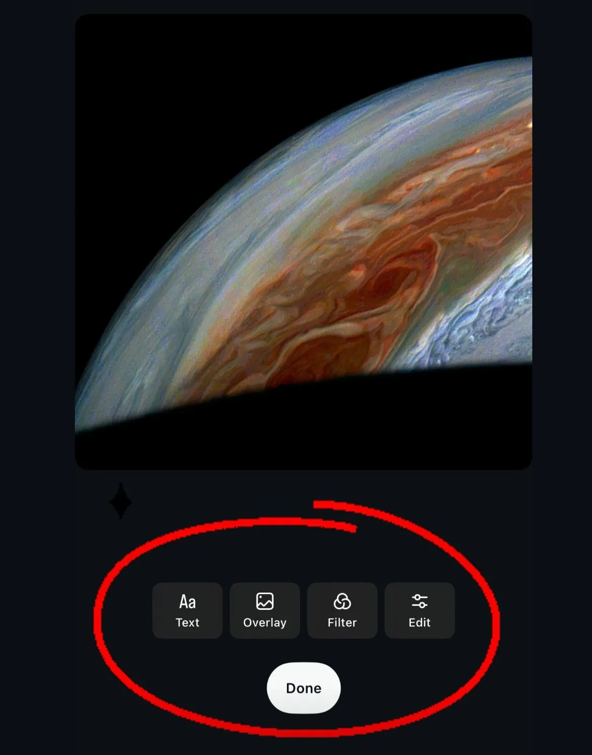 Edit images and apply filters for a consistent carousel look
