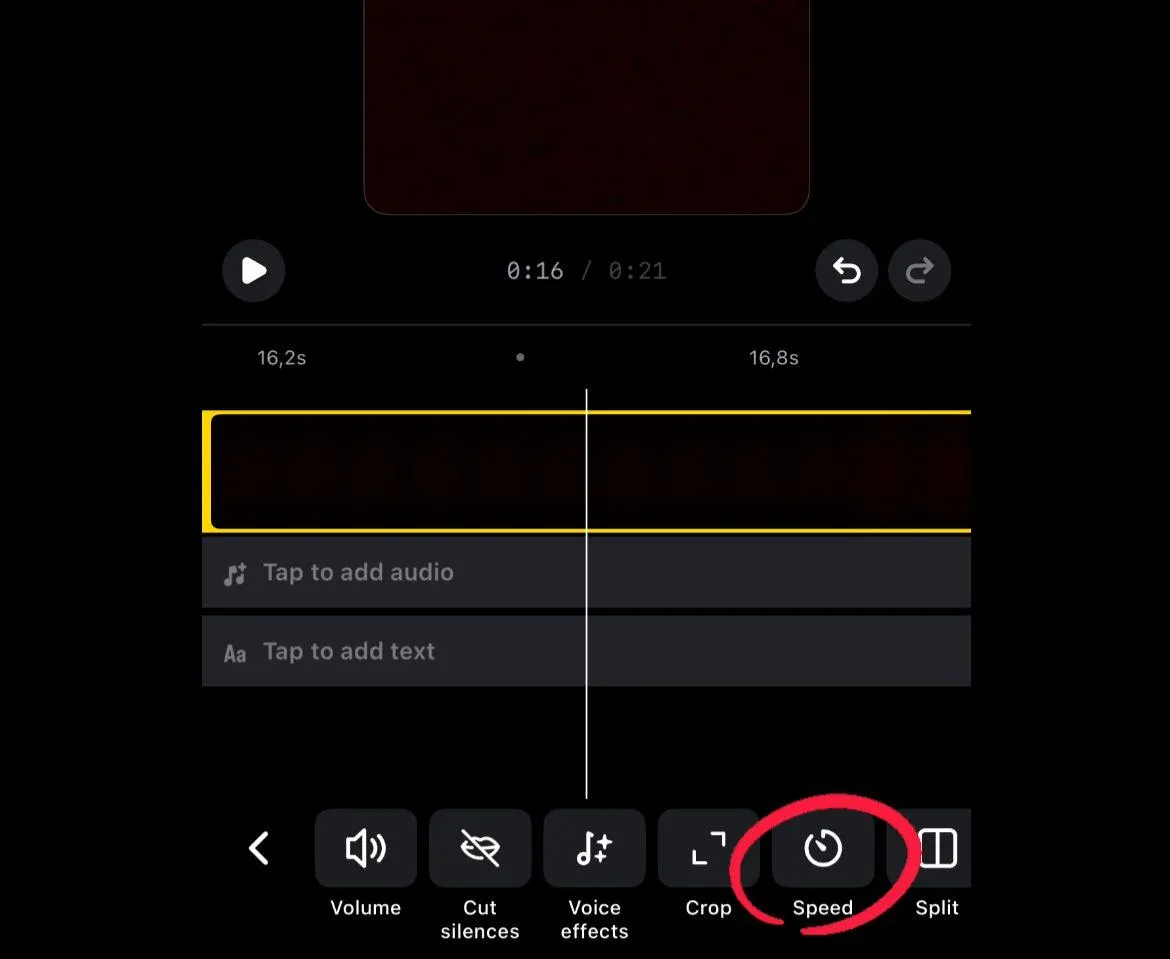Modify the speed and layout to make your Reel more engaging