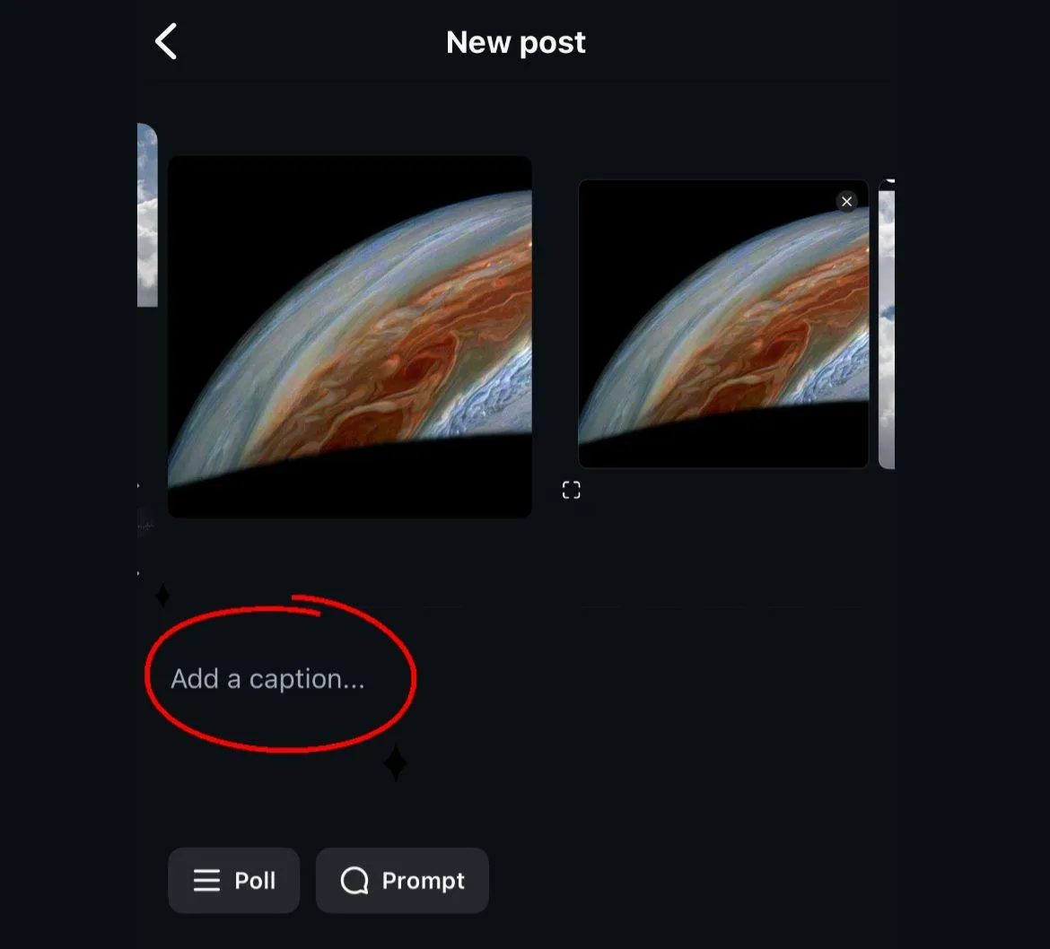 Write captions and hashtags to drive engagement on your carousel