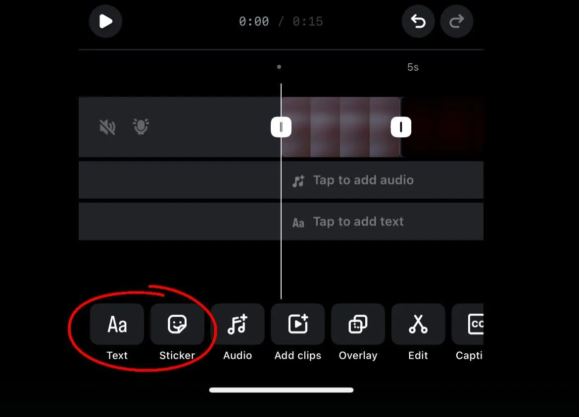 Add text and stickers like captions, polls, and questions to your Reel